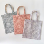 summer SALE！フランス生地・パステルカラーの貝殻トートバッグ