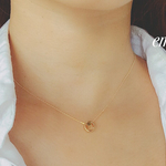 18Kcoating Circle&Square Necklace