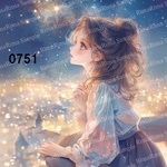 0751 オリジナルステッカー オリジナル人物ステッカー ステッカー シール りまりま  RimaRima