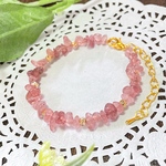 さざれストロベリークォーツの天然石ブレスレット