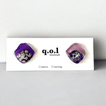 「midnight grape」　ミステリアスな紫アクセサリー　　　レジンアクセサリー　ピアス　イヤリング