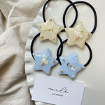 星　ヘアゴム　ヘアアクセサリー　レジン　アイス　イニシャル　お名前