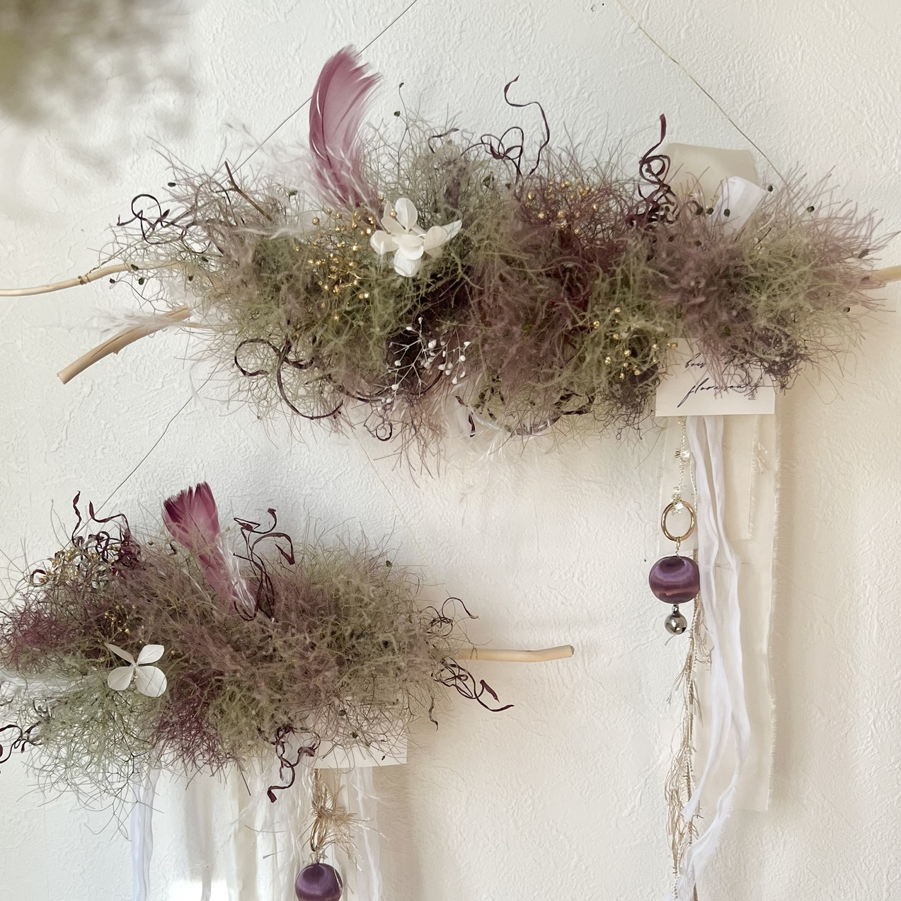 専用＊Christmas＊ブリキアレンジ(スモークツリー) 専用＊Christmas