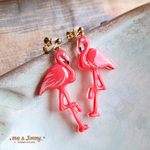 ◇◆50’ｓフラミンゴピアス・イヤリング◆◇