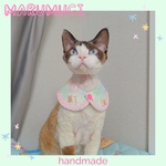 【夏🤍セール♪12％OFF】⭐︎パズル柄⭐︎現品限り 即発 犬用つけ襟　猫用つけ襟　犬スタイ　猫スタイ　　ペットスタイ　犬用スタイ　猫用スタイ　よだれかけ　ビブ