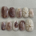 ネイルチップ/ショートオーバル S