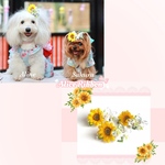ありすりぼん🎀 ひまわり 向日葵 リボン バレッタ 犬用 ペット用 犬 猫 