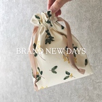 New‼︎お花の巾着ポーチ/ミモザ