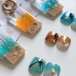 コラボ販売♡ネームキーホルダー＆フットチップ👣