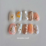 Ｎｏ．01♡新作♡ 個性的 夏 シアー 蛍光カラー 立体ニュアンス 
