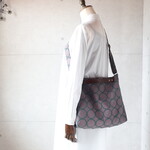 3WAYバッグ（タンバリン・ボルドー）ハンドメイド・ミナペルホネン生地使用