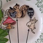 ワイヤークラフト ガーデンピッガーデニング雑貨 アニマル3本セット