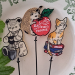 ワイヤークラフト ガーデンピック ガーデニング雑貨 アニマル3本セット