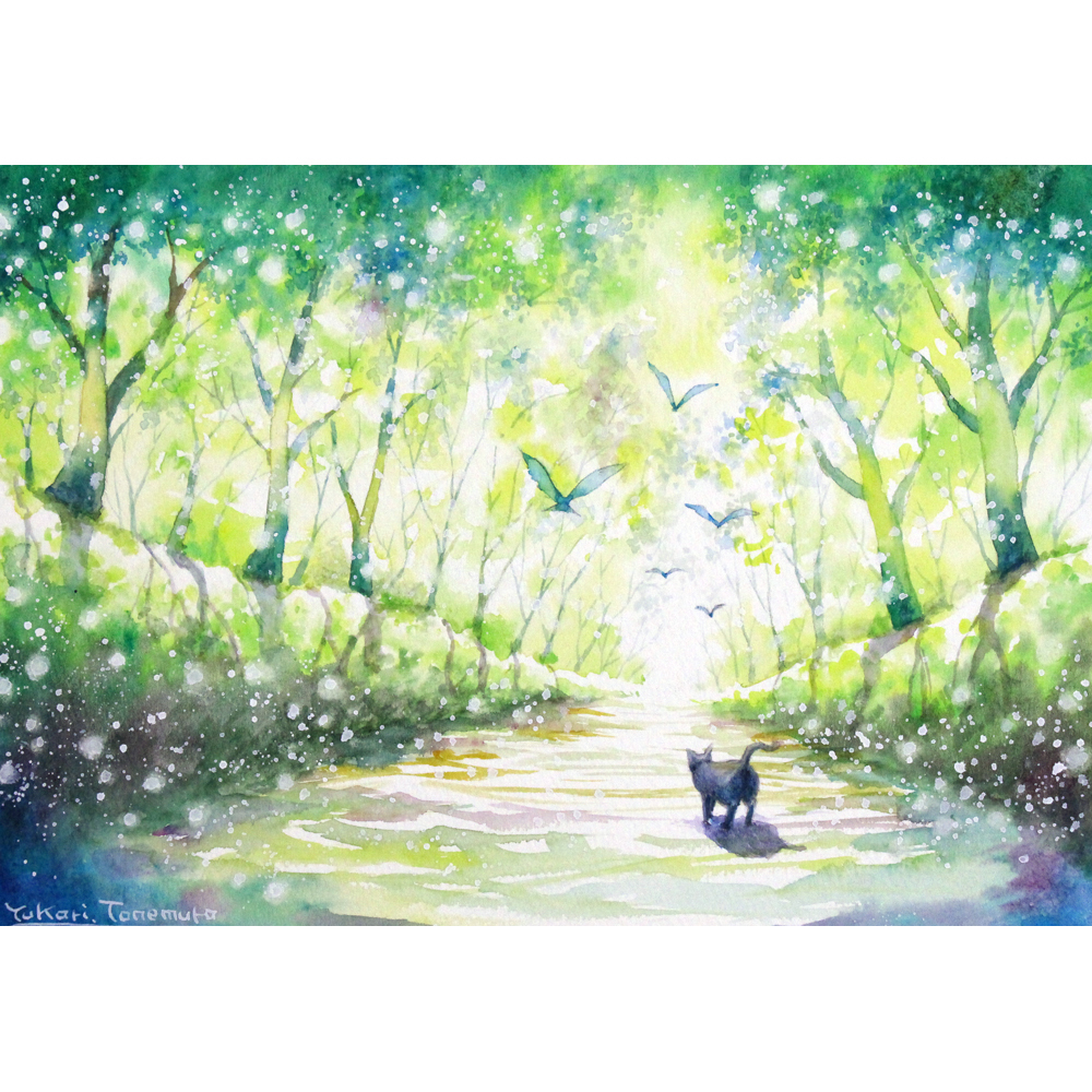 さーやさま専用（原画）暮れる空の輝き【水彩画】ほか　3点おまとめ 風花 咲智 ✿ on X: 