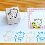 ちょこんとあひる♪すい〜っとおさんぽスタンプ（2cm）