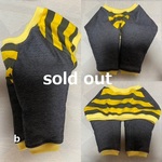 在庫処分特価❣️【スモール】肘あてわんこ服® ＜36＞ボーダーｂ 送料込み