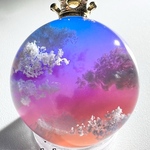 No.1223 空玉/雲玉レジン24mm