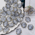 7/5 new°˖✧新商品割引♪3日間限定10％OFF 【240円→216円】【brsr1542acrc】【30pcs】ゴールドライン入り花びらパーツ　 オリジナル♪手染めパーツ