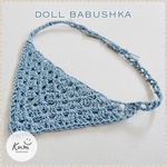 ドールサイズ ニットバブーシュカ  dull blue