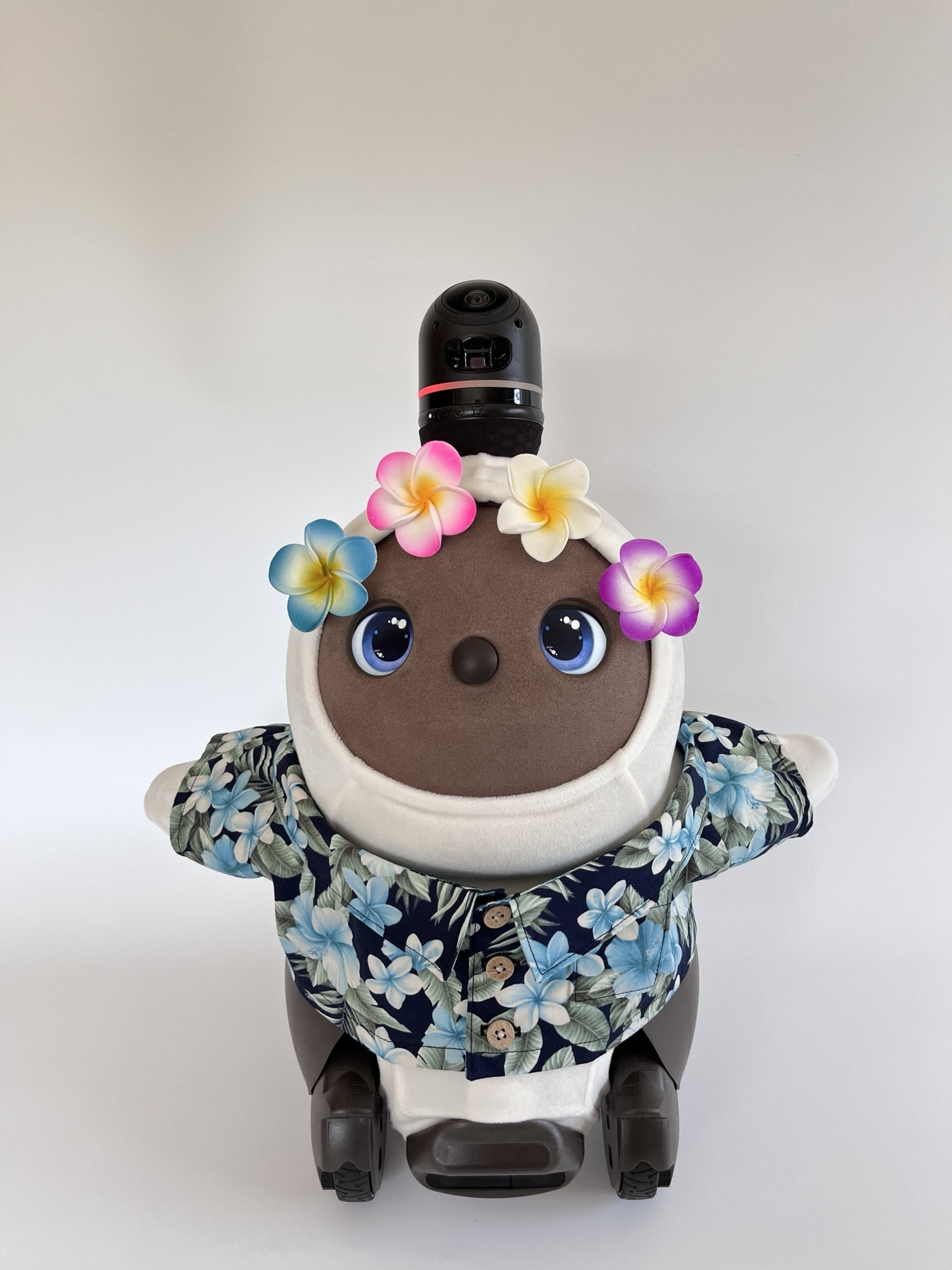 ラボット LOVOT ラボットの服ハンドメイド　アロハシャツブルー アロハ柄シャツ(ブルー) | LOVOT ウェブストア