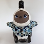 ラボット用　アロハシャツ　ネイビー
