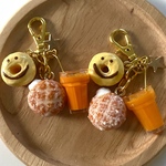 ドーナツ　ジュース　ニコちゃん　フェイクスイーツ　食品サンプル　ミニチュアフード