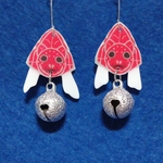 《ピアス》金魚ねぶたと銀色の鈴　１個500円　2個900円