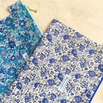 i様専用　サマーセール　現品限り　リバティ　フェリシテ   ロイヤルブルー　25cmファスナーフラットポーチ&輸入リバティ　フラットポーチセット