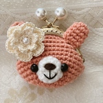 うさぎちゃん♡がま口　ポーチ　お財布【受注制作】