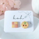 さくらんぼクッキーのピアス/イヤリング♡ミニチュアスイーツ