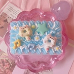 ❁⃘*.ﾟソーダフロートなねこちゃんケース❁⃘*.ﾟホイップデコ 6個仕切りケース