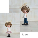 プチブライス　ジーンズ・リバティスカート4点セット　ハンドメイド　服
