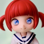 ねんどろいどどーる かすたむフェイスパーツ　ジト目（Peach）（フェイスパーツ＋おまけレジンアイのみ）