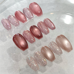 選べるうるきらマグネット×フラッシュリップカラー｜ネイルチップ｜シンプル｜うるうる｜キラキラ｜透明感｜ベージュ｜ピンク｜ボルドー