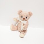 ※専用ページ*ピーチピンクモヘア テディベア 13.5cm