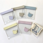 【ねこ特集】牛革×PVC製　夏の行楽にピッタリ！便利なコンパクト財布