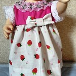 ポポちゃん、メルちゃん☆お姫様ワンピ（ピンク）