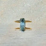 aquamarine design ring　【金属アレルギー対応】【フリー】　アクアマリン