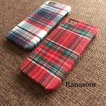 （再再販）あったか起毛タータンチェックiPhoneケース