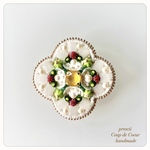 M様専用ページ　The Garden 〜Coup de Coeur〜ビーズ刺繍ブローチ
