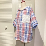 【50%OFFセール!!!】 AQUA FRESH SAILOR SHIRTS ▶︎シャツ・セーラー・赤・ピンク・制服・ファンシー・セーラーシャツ・マリン