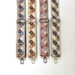 ショルダーストラップ　インド刺繍リボン　スマホショルダー　ネックショルダー　バッグショルダー　フェイクレザー　ショルダーストラップ　