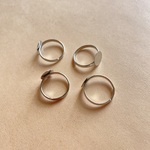 丸皿付きリング台（シルバー/10mm/4個）