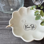 パール風チェコビーズ(1粒タイプ)のイヤカフ