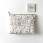 ミナペルホネン・forest tile  のマチつきポーチ 18cm