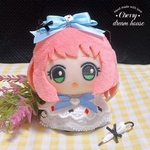 ぬい服 10cm 着せ替え ちびぐるみ ちびぬい ちびぐるみ服 アリス風 ワンピース 洋傘 リボン 3点セット 可愛い