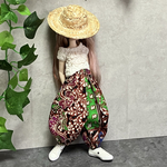 インド綿サルエルパンツ☆ドール洋服(22センチドールの洋服)22㎝ドール服