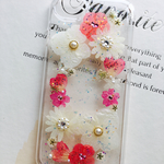 iPhoneケース♡手作り 押し花♡