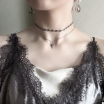 2style💎【 choker charm necklace 】／チョーカー風にもつけられる◎ ステンレスネックレス