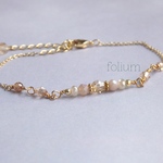 ＊sylphlike bracelet＊ピンクベージュブレスレット